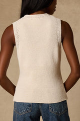 Hollis Ivory Sweater Knit Tank Top
