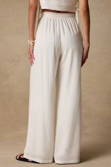 Irida Ivory Drawstring Pants