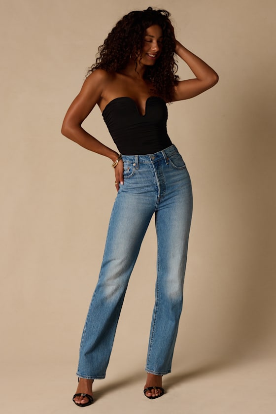 Niv Black Mesh Ruched Bodysuit