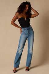 Niv Black Mesh Ruched Bodysuit