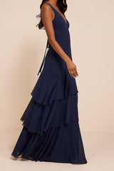Somerset Navy Tiered Maxi Dress