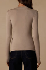 Anything is Posh-ible Taupe Top