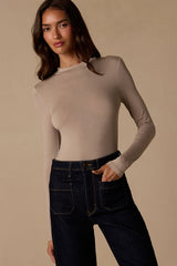 Anything is Posh-ible Taupe Top