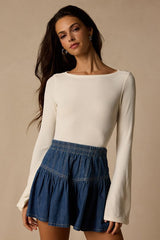 Emma Dark Wash Denim Mini Skirt