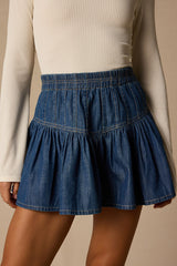 Emma Dark Wash Denim Mini Skirt