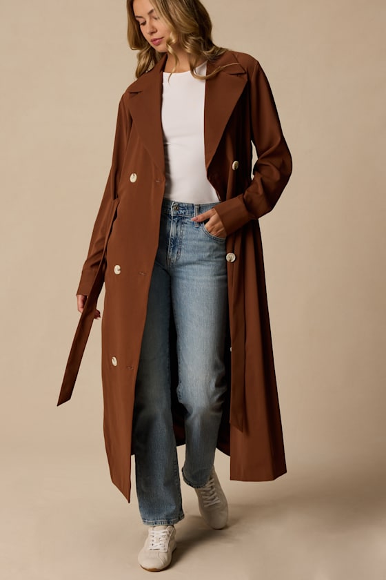Breanna Brown Trench Coat