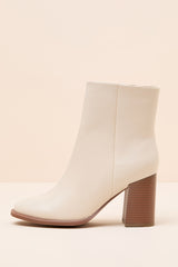 Paisley Ivory Ankle Booties