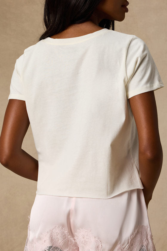 Aperitivo Ivory Short Sleeve Graphic Tee