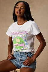 Woodstock White Short Sleeve Graphic Tee