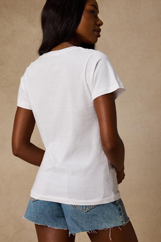 Woodstock White Short Sleeve Graphic Tee