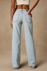 Keeper Light Wash Low-Rise Straight Jeans