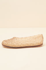 Possession Ballerina Beige Jelly Flats