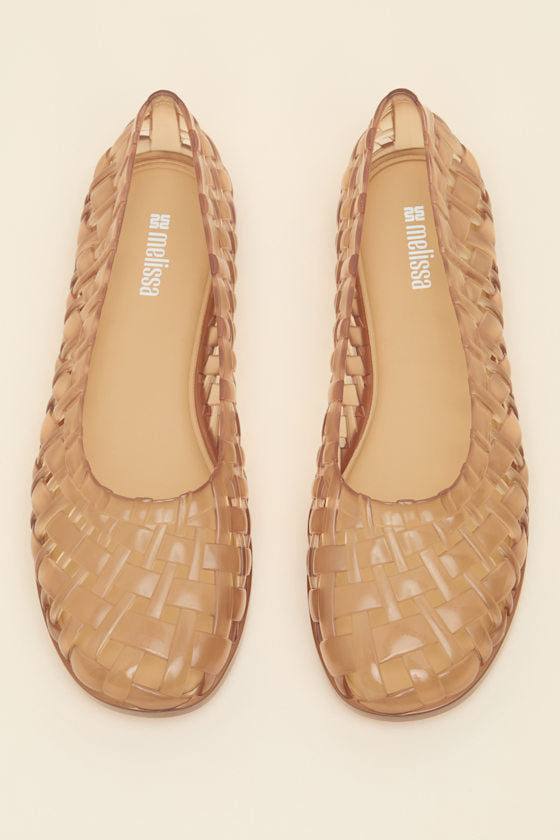 Possession Ballerina Beige Jelly Flats