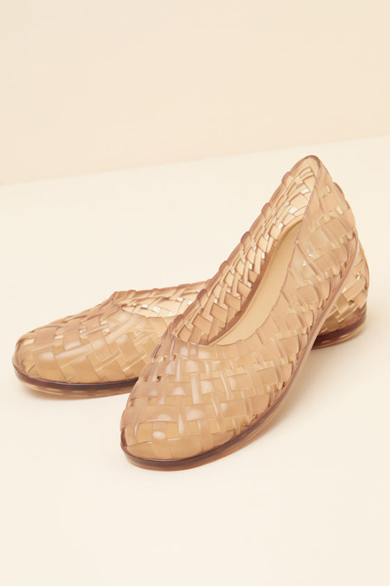 Possession Ballerina Beige Jelly Flats