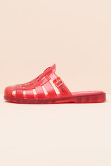 Possession Red Jelly Fisherman Mules