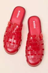 Possession Red Jelly Fisherman Mules