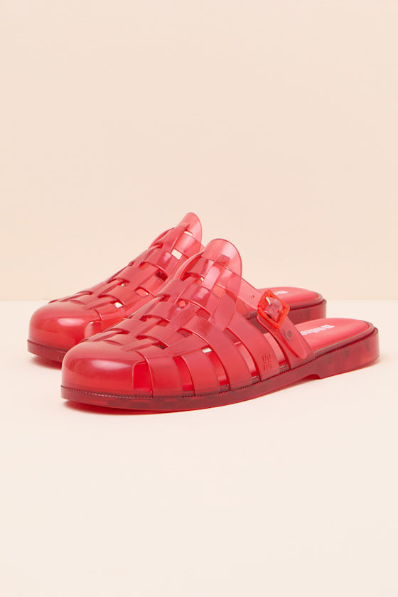 Possession Red Jelly Fisherman Mules