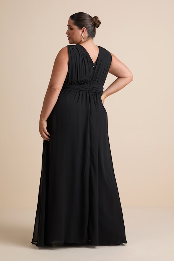 Heavenly Hues Black Maxi Dress