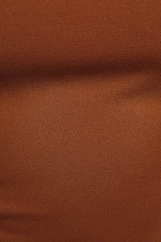 Symbolize Rust Brown Sleeveless Bodysuit