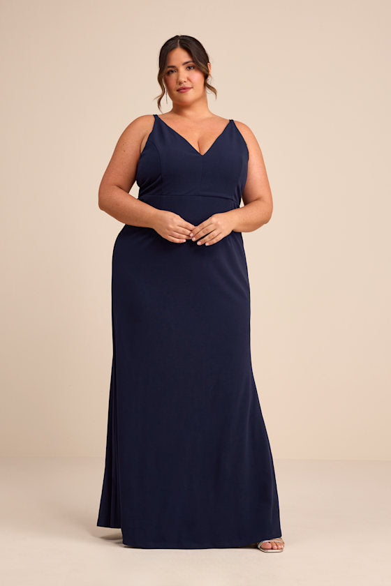 Melora Navy Blue Sleeveless Maxi Dress