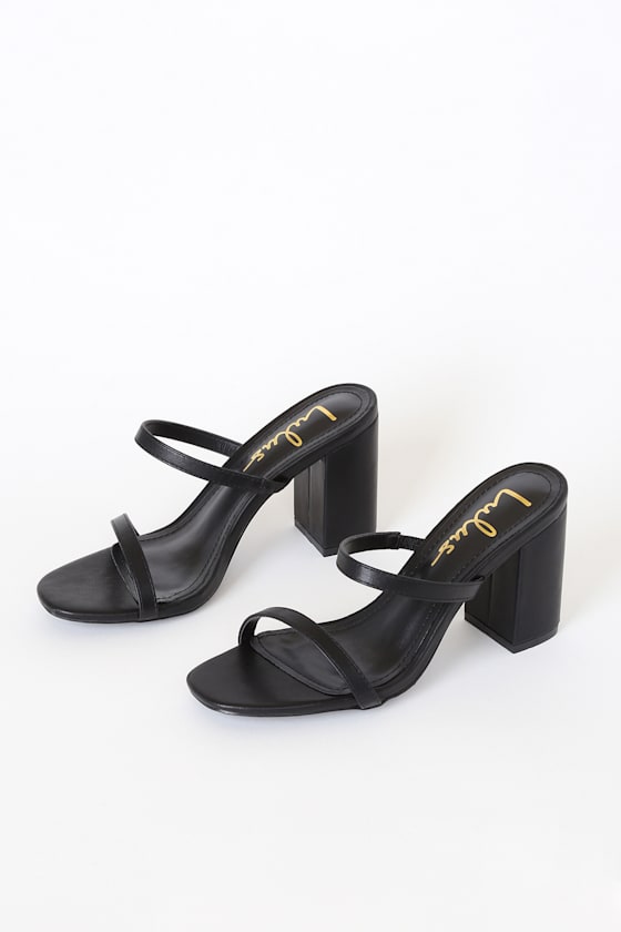 Ariellie Black High Heel Sandals