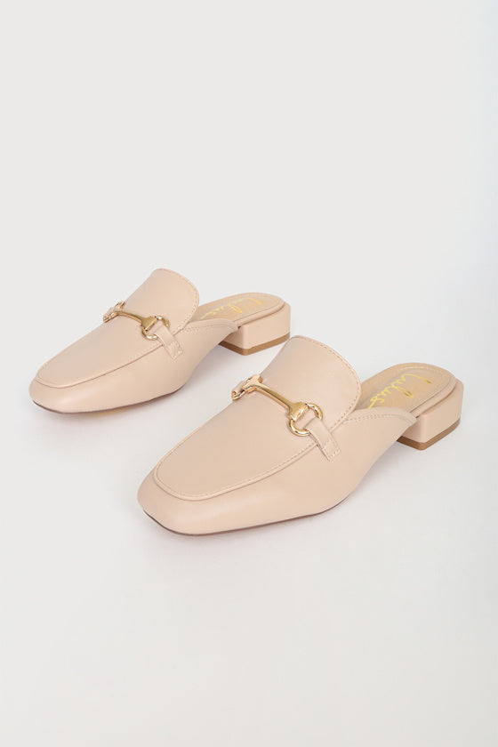 Ranae Light Nude Slide-On Loafers