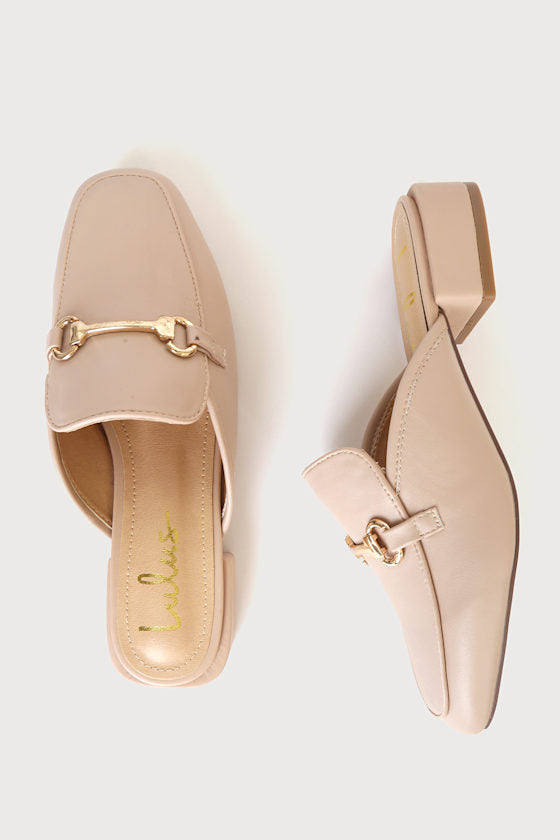 Ranae Light Nude Slide-On Loafers
