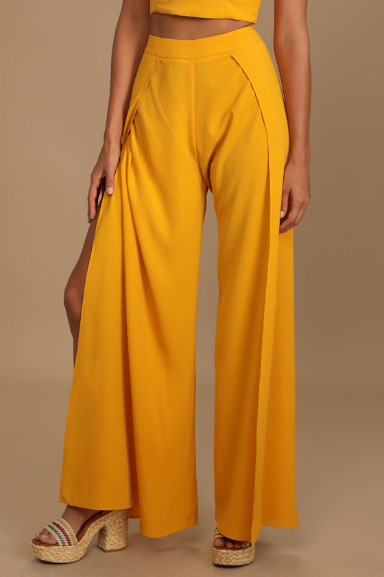 Out Tonight Mustard Yellow Two-Piece Jumpsuit