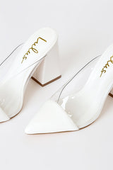 Shilo White Pointed-Toe Pumps