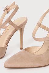 Jenlove Light Nude Pointed-Toe Pumps