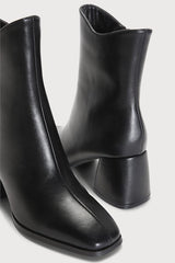 Windal Black Square Toe Mid-Calf Boots