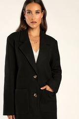 Style Squad Black Long Coat